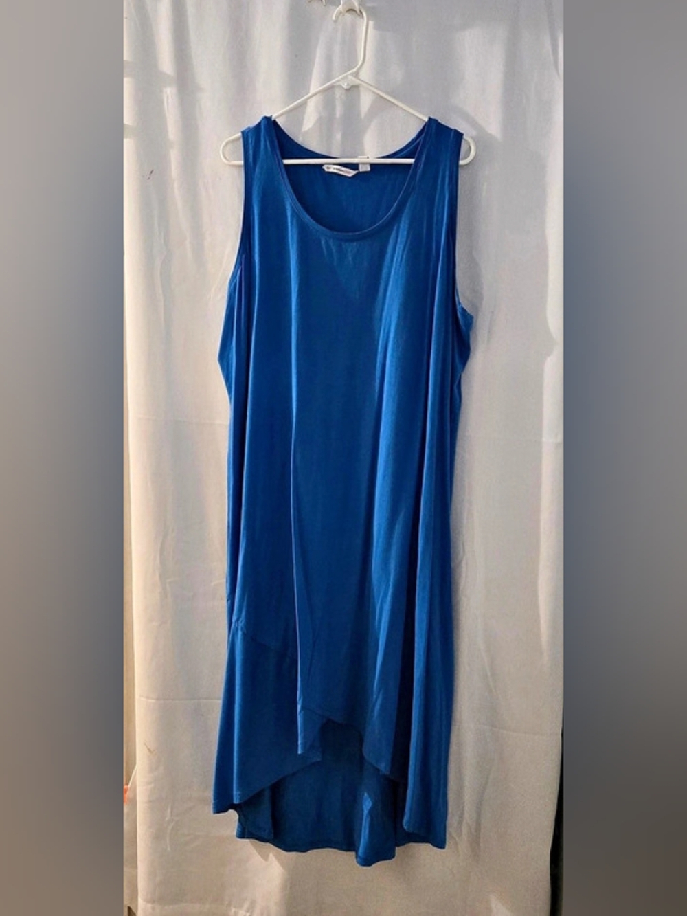 Isaac Mizrahi Live! High Low Maxi Dress in Blue Size 3X Like New